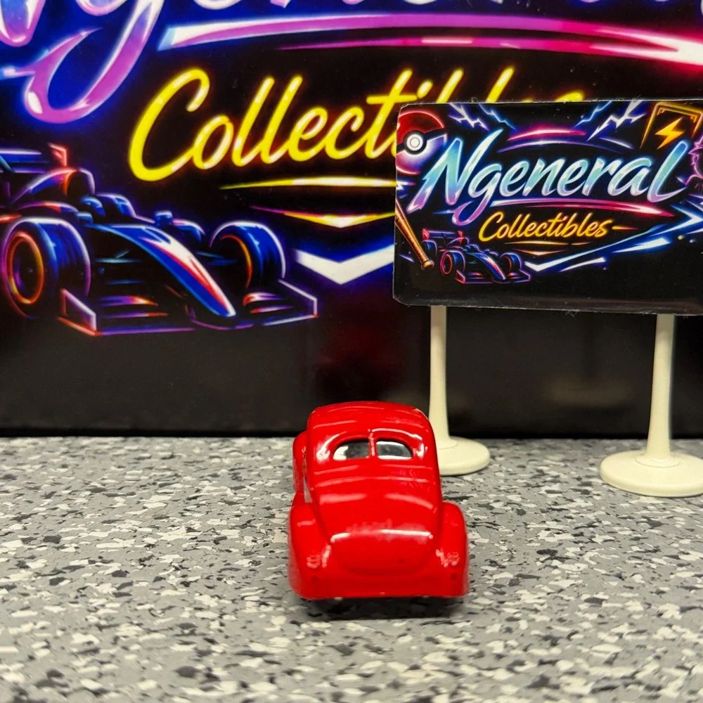 Hot Wheels 2001 Mattel 40 Ford Coupe Red with Flame Decals Diecast Car 1:64